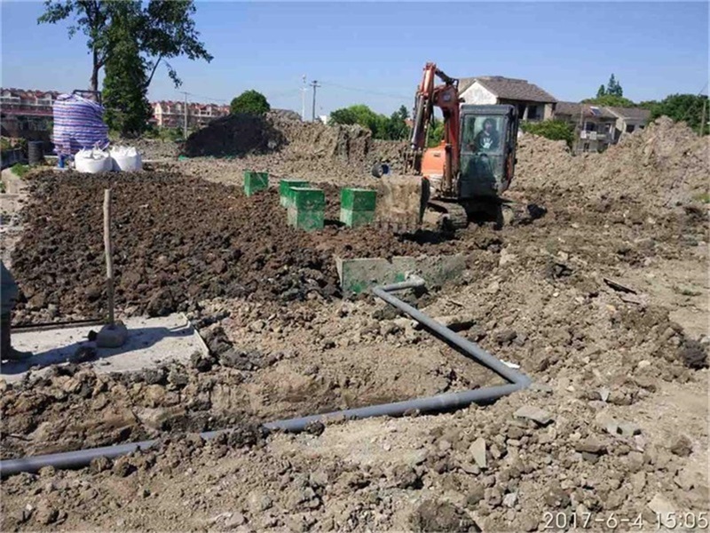 成都市成灌高速石家桥收费站AB区，地埋式生活污水处理系统